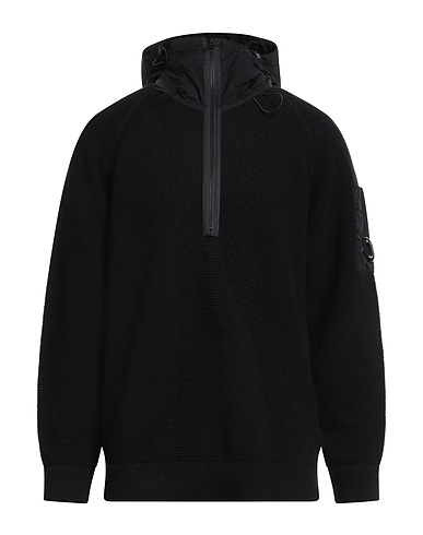 C.P. COMPANY Pullover Schwarz 80% Wolle, 20% Polyamid