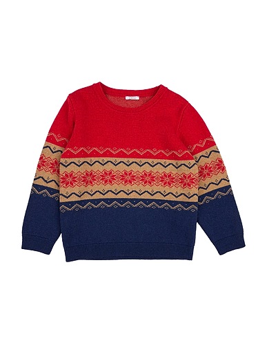 LE BEBÉ Pullover Rosso 45% Viscosa, 25% Lana Merino, 25% Poliammide, 5% Cachemire