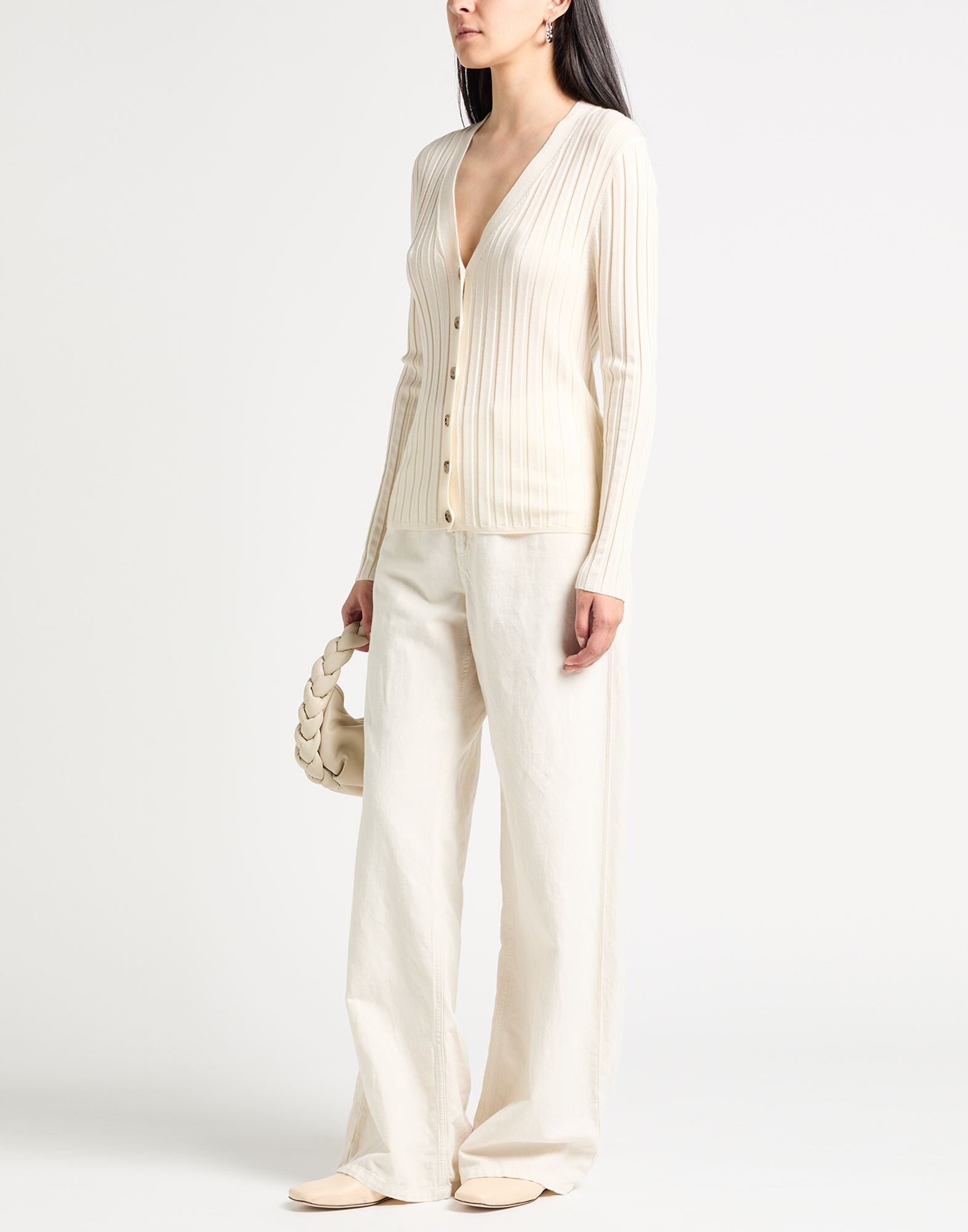 ALLUDE ニット＆スウェット | カーディガン アイボリー