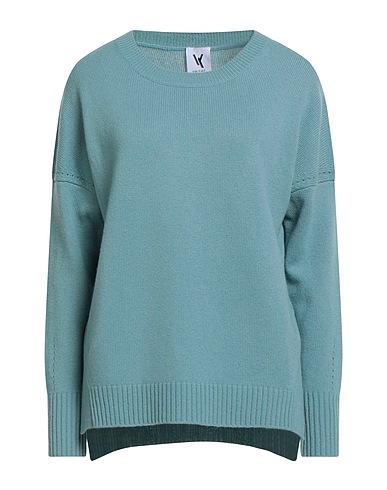 VAN KUKIL Jumper Turquoise Cashmere