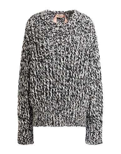 N°21 Sweater Black 34% Acrylic, 32% Alpaca wool, 22% Polyamide, 12% Wool