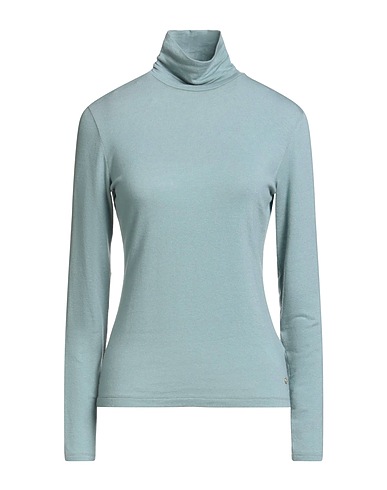 WINDSOR. Polo neck Pastel blue 65% Lyocell, 29% Wool, 6% Elastane