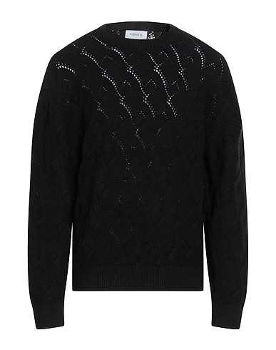 LANEUS Pullover Nero 34% Poliammide, 30% Lana, 30% Viscosa, 5% Cachemire, 1% Poliestere