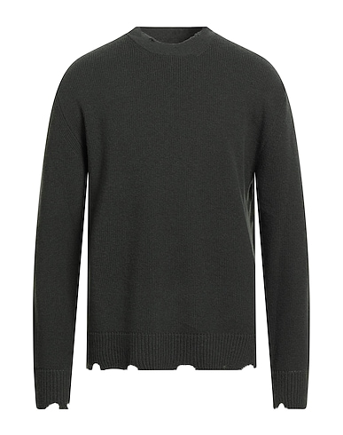 LANEUS Sweater VERDE SCURO 100% Virgin Wool