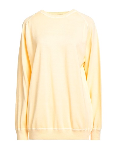 MASSIMO ALBA Jumper Pastel yellow 85% Cotton, 15% Cashmere