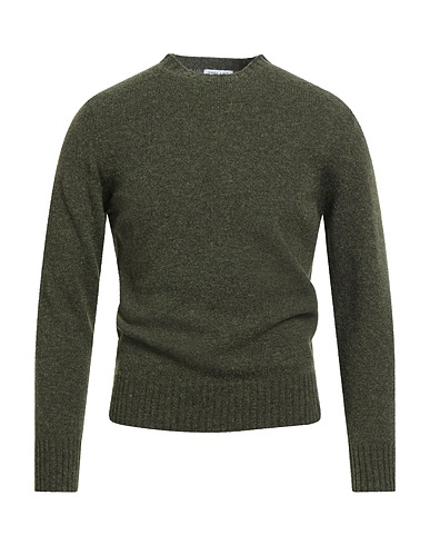 THELAND Pullover Verde militare 100% Lana