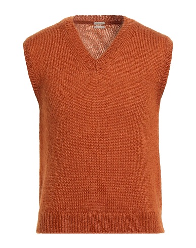 MASSIMO ALBA Jumper Rust 70% Mohair wool, 30% Silk