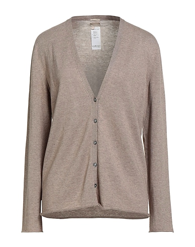 MASSIMO ALBA Cardigan Taupe 85% Cotton, 15% Cashmere