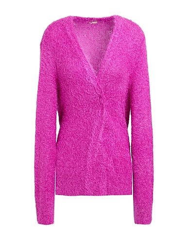 MASSIMO ALBA Cardigan Mauve 58% Silk, 42% Cashmere