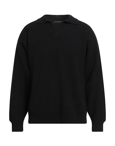 DANIELE FIESOLI Jumper Black 90% Merino Wool, 10% Cashmere