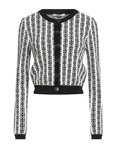 GAUDÌ Cardigan White 56% Viscose, 44% Polyamide