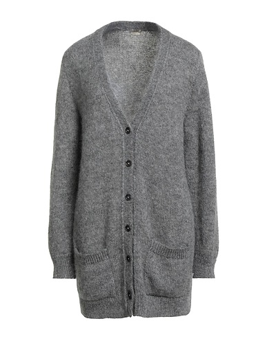 MASSIMO ALBA Cardigan Grigio 70% Lana mohair, 30% Seta
