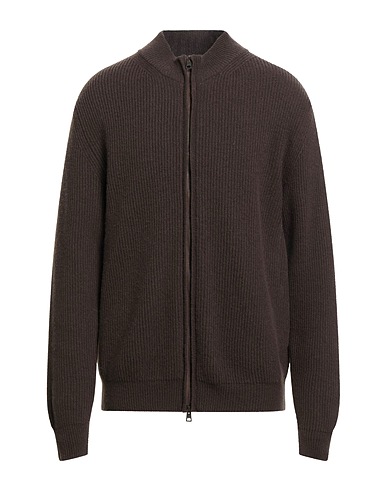BOGLIOLI Cardigan Dark brown 90% Wool, 10% Cashmere