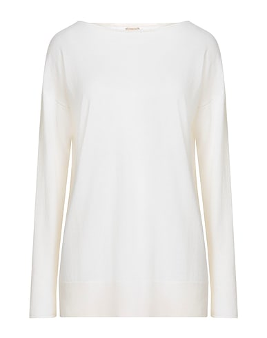 MASSIMO ALBA プルオーバー アイボリー カシミヤ 50% / シルク 50%