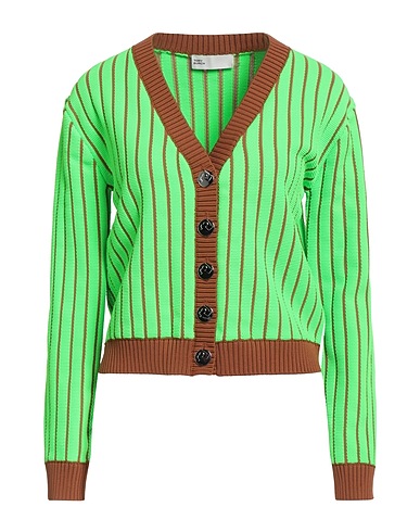 TORY BURCH Strickjacke Limettengrün 89% Polyester, 9% Polyamid, 2% Elastan, Andere Fasern