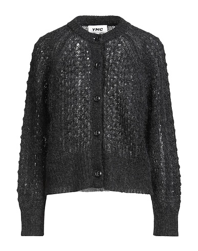 YMC YOU MUST CREATE Cardigan Charcoal 50% Mohair wool, 32% Polyamide, 18% Merino Wool