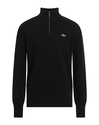 LACOSTE Jumper Black 100% Wool