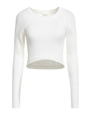 VICOLO Jumper White 70% Viscose, 30% Polyester