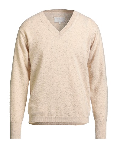 MAISON MARGIELA Cashmere jumper Beige 78% Cashmere, 22% Cotton