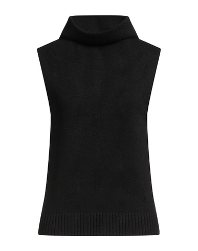PHILOSOPHY di LORENZO SERAFINI Sleeveless sweater Black 55% Wool, 30% Silk, 15% Cashmere