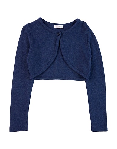 MONNALISA Shrug Navy blue 40% Wool, 30% Viscose, 20% Polyamide, 10% Cashmere