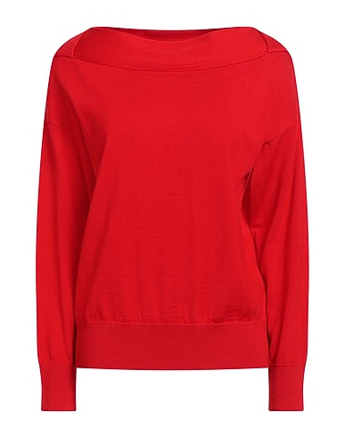 ALPHA STUDIO Sweater Tomato red 100% Merino Wool
