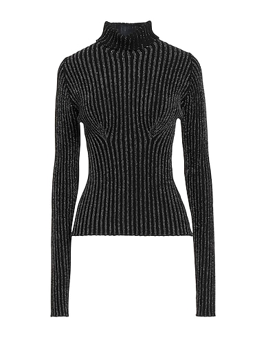 DES_PHEMMES Polo neck Black 39% Polyamide, 21% Wool, 21% Viscose, 15% Polyester, 4% Cashmere