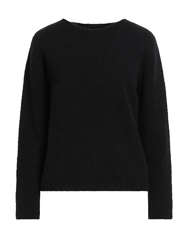 FISICO Pullover Nero 80% Lana Vergine, 20% Poliammide