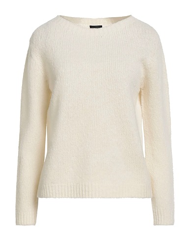 FISICO Pullover Avorio 80% Lana Vergine, 20% Poliammide