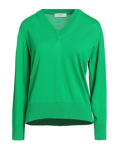 ALPHA STUDIO Pullover Verde chiaro 100% Lana Merino