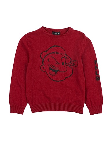 MONNALISA Sweater Burgundy 40% Wool, 25% Polyamide, 25% Viscose, 10% Cashmere