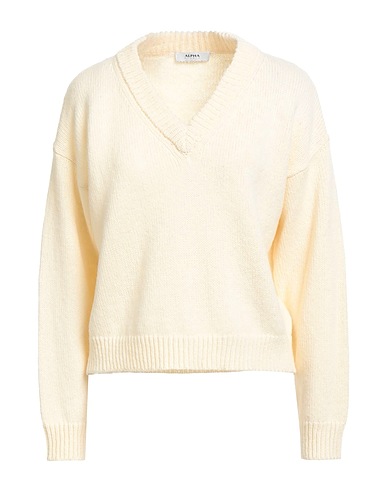 ALPHA STUDIO Pullover Panna 100% Lana Merino
