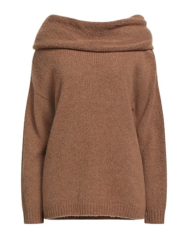 FISICO Polo neck Camel 80% Virgin Wool, 20% Polyamide
