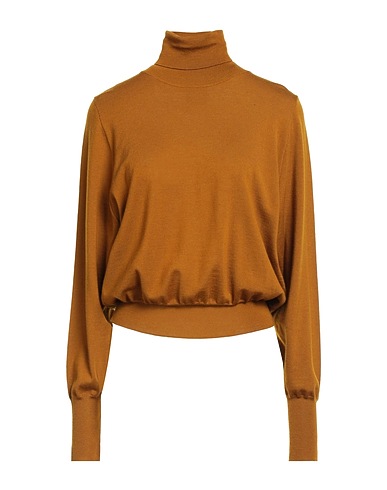 FISICO Polo neck Mustard 100% Virgin Wool