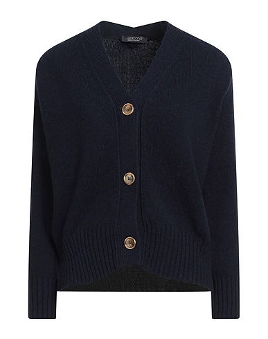 ARAGONA Cardigan Midnight blue 100% Cashmere