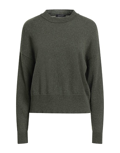 ARAGONA Maglia in Cachemire Verde militare 100% Cachemire