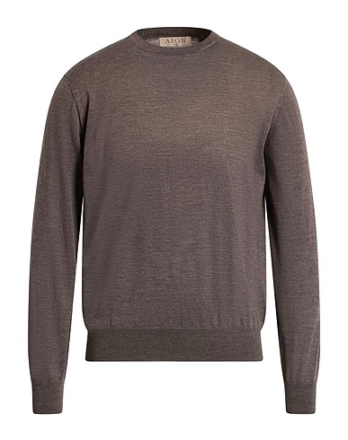 AION Pullover Maulwurfsgrau 100% Schurwolle