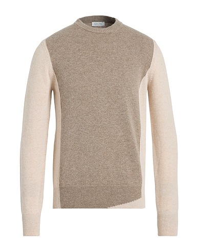 AION Jumper Taupe 70% Virgin Wool, 30% Cashmere