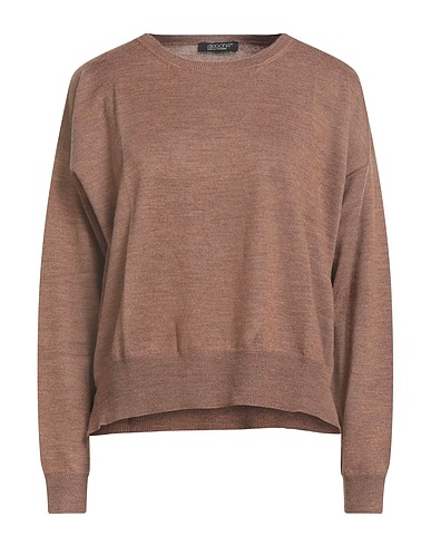 ARAGONA Jumper Brown 100% Merino Wool