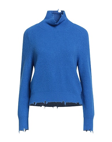 GRIFONI Polo neck Blue 68% Cotton, 32% Polyamide
