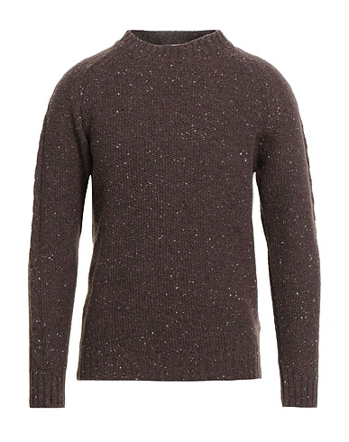 WOOL & CO Pullover Schokobraun 80% Wolle, 20% Polyamid