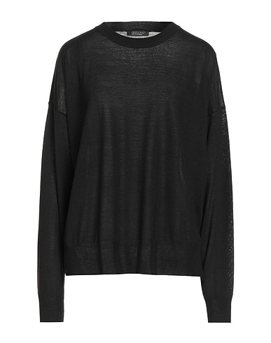 ARAGONA Pullover Nero 100% Lana Merino