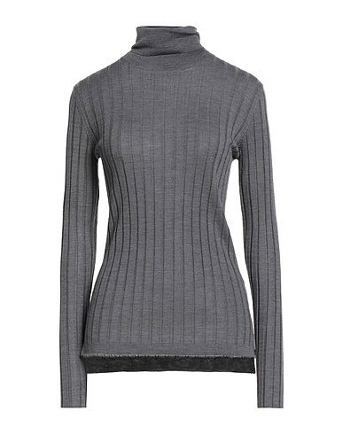 ARAGONA Polo neck Grey 100% Merino Wool