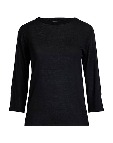 ARAGONA Pullover Nero 100% Lana Merino