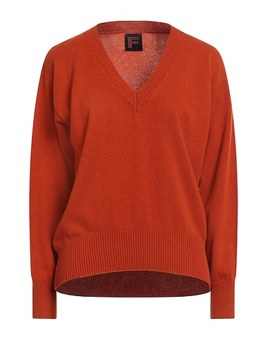 FISICO Cashmere jumper Rust 100% Cashmere