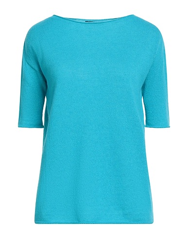 ARAGONA Maglia in Cachemire Turchese 100% Cachemire