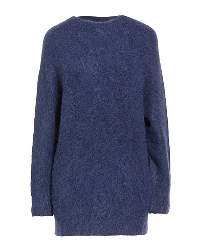 SOLOTRE Pullover Blau 52% Alpakawolle, 32% Polyamid, 13% Wolle, 3% Elastan