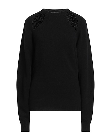 FEDERICA TOSI KNITWEAR Black 90% Wool, 10% Cashmere