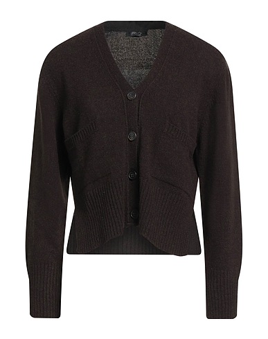 ARAGONA Cardigan Dark brown 100% Cashmere