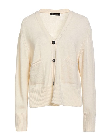 ARAGONA Cardigan Blanc cassé 100% Cachemire